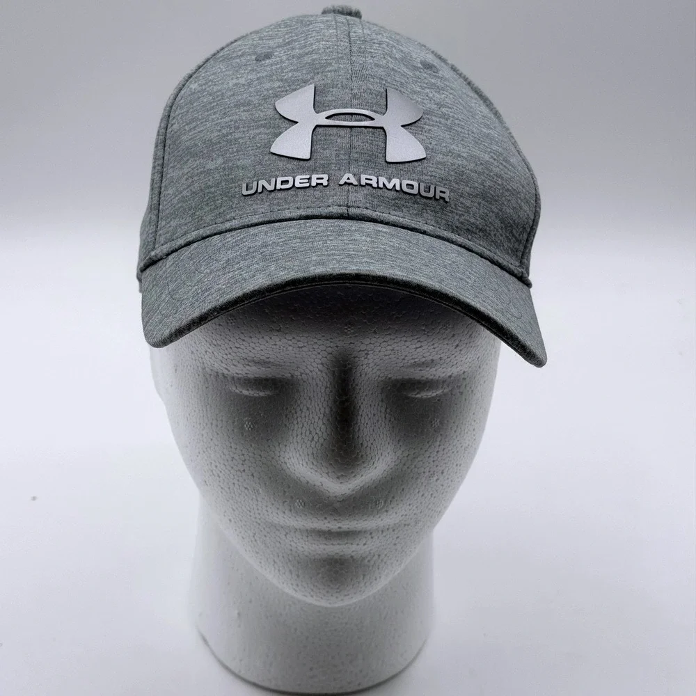 Under Armour Kids Classic Fit Heather Grey Baseball Hat Youth YSM/YMD Silver UA